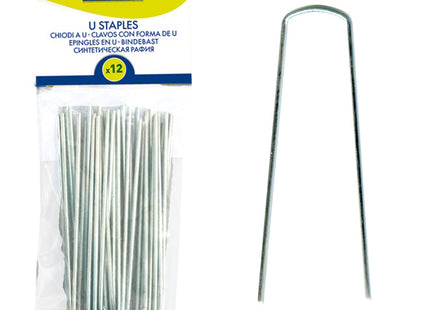 TENAX CHIODI IN METALLO AD "U" CM 3,5X15 CONF.DA PZ20