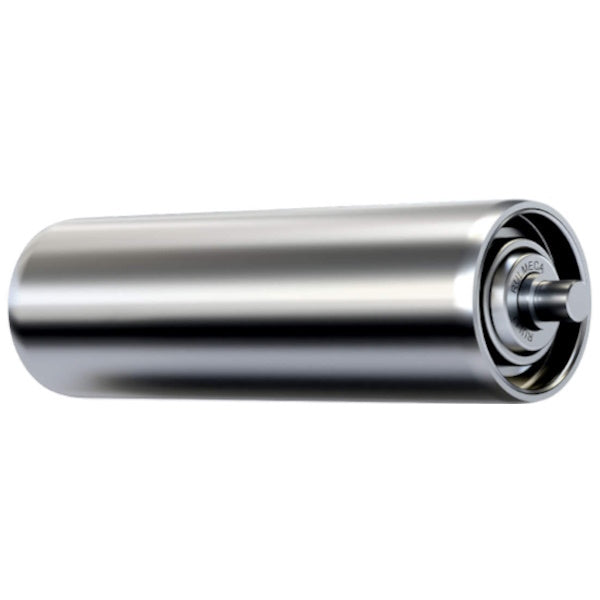 RULMECA RULLO FOLLE IN ACCIAIO PER TRASPORTATORI D.MM30X300 PERNO D.MM 8