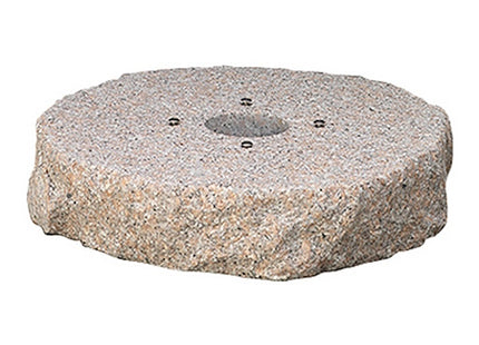 BEL-FER BASE PER FONTANE IN GRANITO ROSA PREFORATA DIAMETRO CM 40*