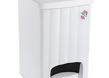 STEFANPLAST PATTUMIERA A PEDALE MARGHERITA LT20 CM30X26X38,5H BIANCO