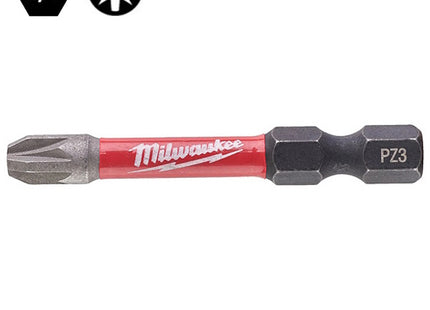 MILWAUKEE INSERTI BITS PER VITI A CROCE POZIDRIV IMPRONTA PZ DA MM50