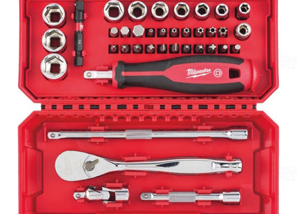 MILWAUKEE SERIE DI BUSSOLE CON CRICCHETTO E BITS DA 1/4" PZ38