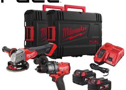 MILWAUKEE KIT M18 FPP2BF-552X TASSELLATORE + SMERIGLIATRICE