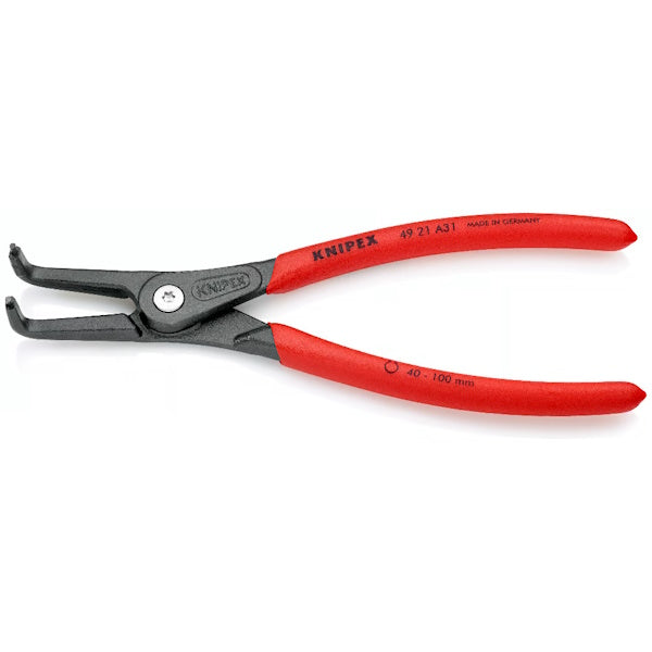 KNIPEX PINZA PER SEEGER ESTERNI BECCHI A 90° 4921A D.MM40-100 MM210