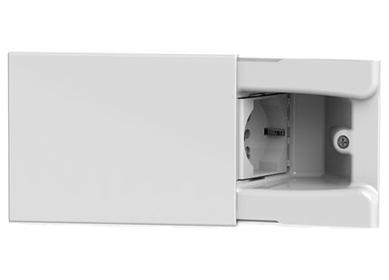 HIDE PRESA DA INCASSO CON 1 PRESA SCHUKO BIPASSO 16A BIANCO