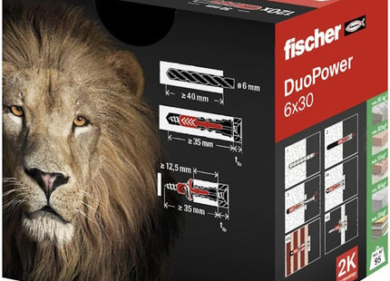 FISCHER TASSELLO DUOPOWER S IN BI-MATERIALE CON VITE