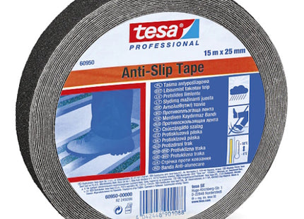 TESA NASTRO ADESIVO ANTISCIVOLO MM25X15MT COLORE NERO