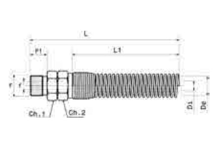 ANI ART. 61/MF RACCORDO ATTACCO MASCHIO CON MOLLA