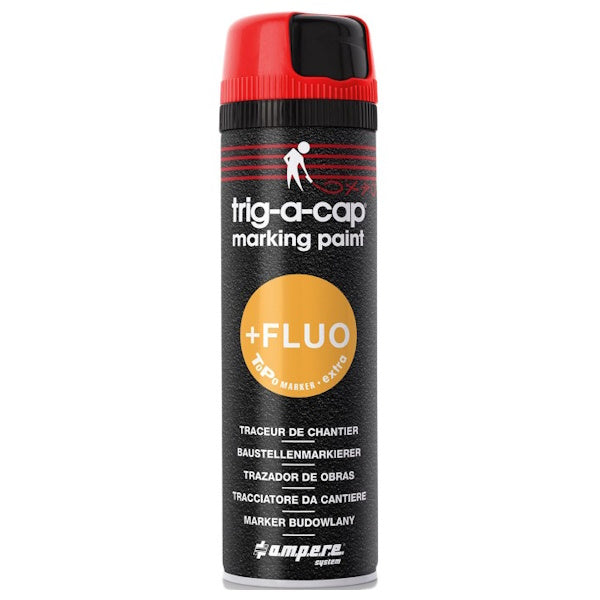 AMPERE TRACCIATORE DA CANTIERE TRIG-A-CAP EXTRA ML650 ROSSO FLUO