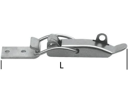 MINUTEX CHIUSURA A LEVA MM110 CON PORTALUCCHETTO ACCIAIO NICHELATO