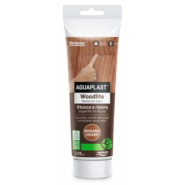 AGUAPLAST WOODLITE STUCCO IN PASTA PER LEGNO MOGANO CHIARO TUBO ML.125