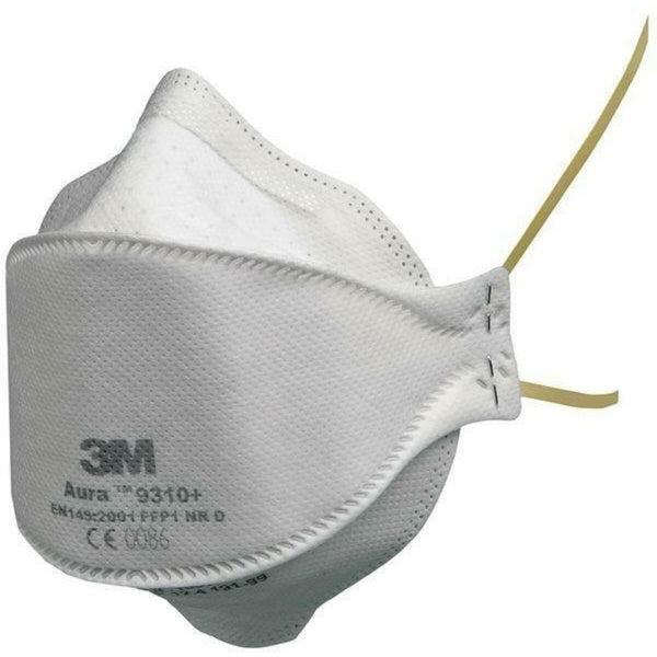 3M RESPIRATORE MONOUSO AURA 9310+ CLASSE FFP1 SENZA VALVOLA CONF.DA PZ20