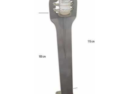 MINUTEX SUPPORTO A PAVIMENTO PER GEL IGIENIZZANTE IN ACCIAIO VERNICIATO*