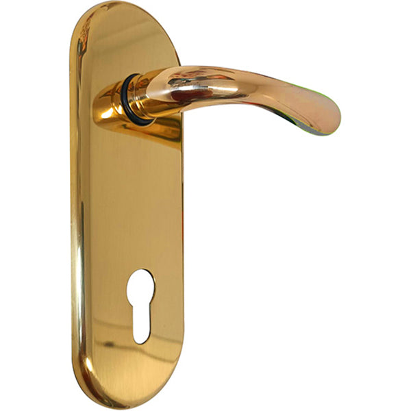 AZZI KIT GUARNITURA INTERNO PORTE CON FORO YALE OTTONATO