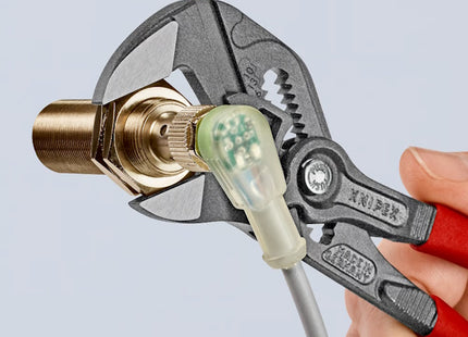 KNIPEX PINZA CHIAVE PER SERRARE BRUNITA CON MANICI RIVESTITI