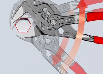 KNIPEX PINZA CHIAVE PER SERRARE BRUNITA CON MANICI RIVESTITI