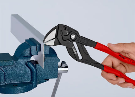 KNIPEX PINZA CHIAVE PER SERRARE BRUNITA CON MANICI RIVESTITI