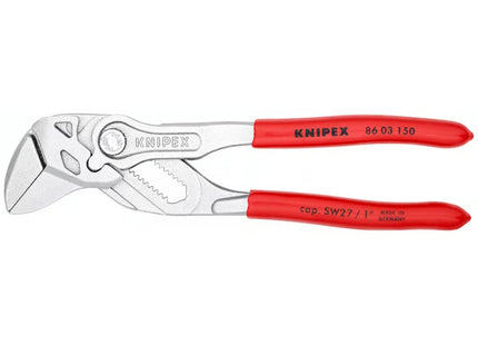 KNIPEX PINZA CHIAVE PER SERRARE CROMATA CON MANICI RIVESTITI