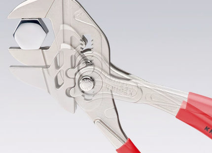 KNIPEX PINZA CHIAVE PER SERRARE CROMATA CON MANICI RIVESTITI