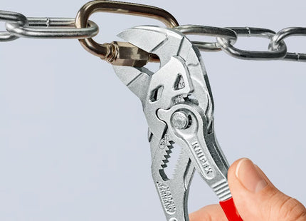 KNIPEX PINZA CHIAVE PER SERRARE CROMATA CON MANICI RIVESTITI