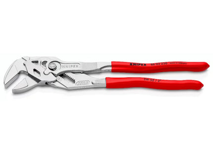 KNIPEX PINZA CHIAVE PER SERRARE CROMATA CON MANICI RIVESTITI
