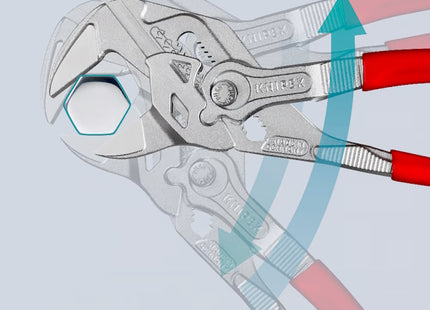 KNIPEX PINZA CHIAVE PER SERRARE CROMATA CON MANICI RIVESTITI