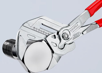 KNIPEX PINZA CHIAVE PER SERRARE CROMATA CON MANICI RIVESTITI