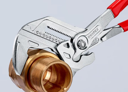 KNIPEX PINZA CHIAVE PER SERRARE CROMATA CON MANICI RIVESTITI