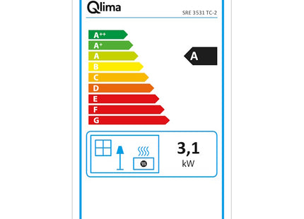 QLIMA STUFA A COMBUSTIBILE LIQUIDO LASER SRE 3531 TC-2 SILVER