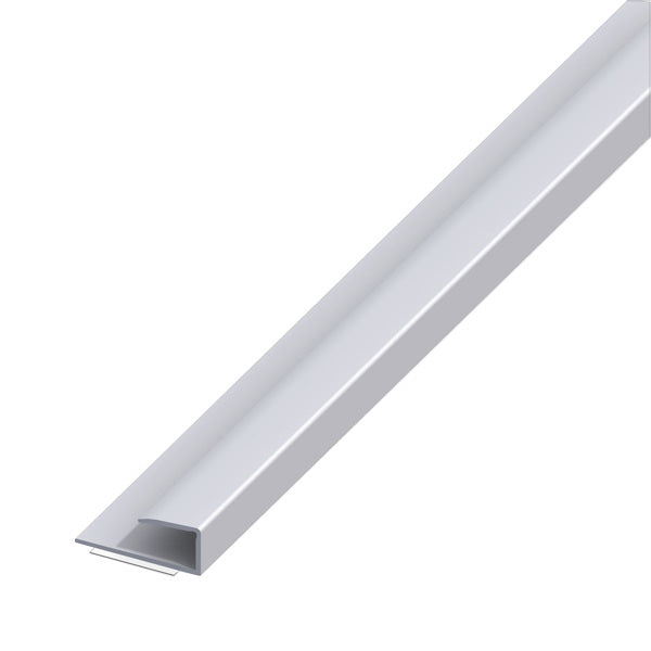 ALFER PROFILO PER BORDI ADESIVO ALLUMINIO ANODIZZATO ARGENTO MM15X7 MT1