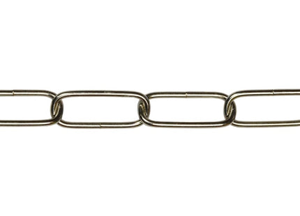 MINUTEX CATENA PER LAMPADARI FILO IN ACCIAIO NICHELATO MOD. 206 D.MM2,8