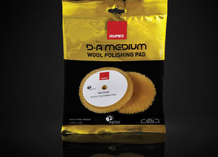 RUPES TAMPONE IN LANA GIALLA MEDIUM D.MM150/170 CONF.DA PZ2*