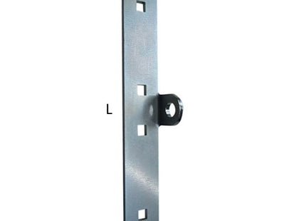 MINUTEX PORTALUCCHETTO VERTICALE MM 40X250 ACCIAIO ZINCATO BIANCO