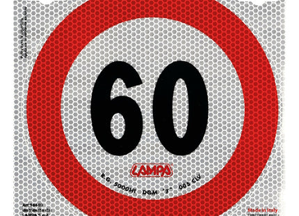 LAMPA SEGNALE ADESIVO OMOLOGATO D.MM 200 LIMITE DI VELOCITA