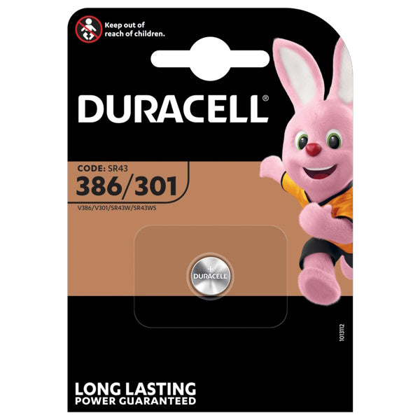 DURACELL BATTERIE  386/301 SPECIALISTICHE PER OROLOGI BLISTER DA PZ1