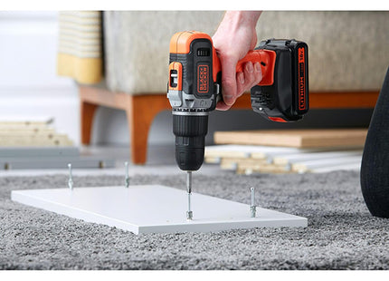 BLACK+DECKER TRAPANO AVVITATORE A PERCUSSIONE A BATTERIA 18V BCD003N*