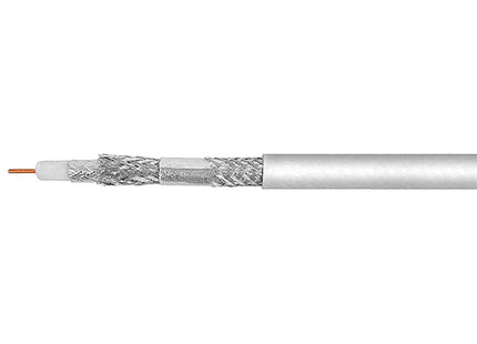 CAVO COASSIALE TV SAT AL TAGLIO D.MM6,8 BIANCO AL MTL