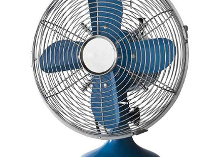 CFG VENTILATORE DA TAVOLO MOD. CROMO 30 ALTEZZA CM.40 COLORE BLU