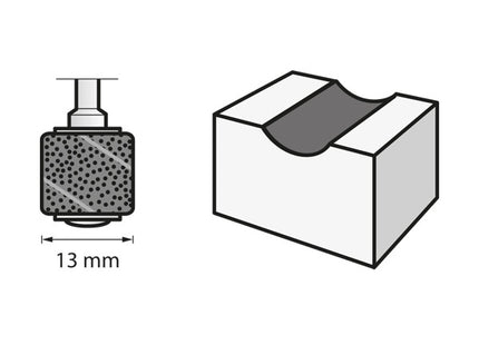 DREMEL ART.   408 CILINDRI ABRASIVI GRANA 60 D.MM13 CONF.DA PZ6