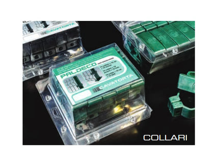 CAVATORTA KIT 10 COLLARI PLASTIFICATI PER PALETTI PALDECO ANTRACITE