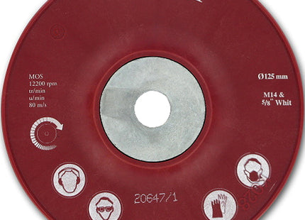 3M CUBITRON II PLATORELLO PER DISCHI FIBRATI ROSSO D.MM125 P.N.64861