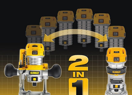 DEWALT ELETTROFRESATRICE CON AFFONDAMENTO E BASE FISSA POTENZA 900W