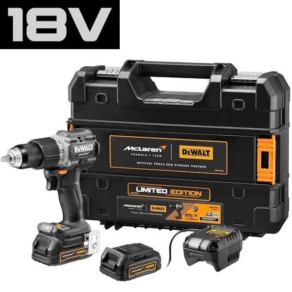 DEWALT TRAPANO AVVITATORE A PERCUSSIONE A BATTERIA 18V 1,7AH DCD85ME2GT*