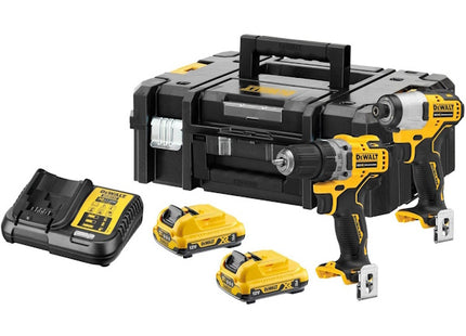 DEWALT KIT TRAPANO AVVITATORE+AVVITATORE IMPULSI 12V 3.0AH DCK2110L2T-QW