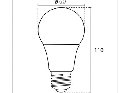 CENTURY LAMPADINA LED ECOLINE A GOCCIA 230V E27 IP20