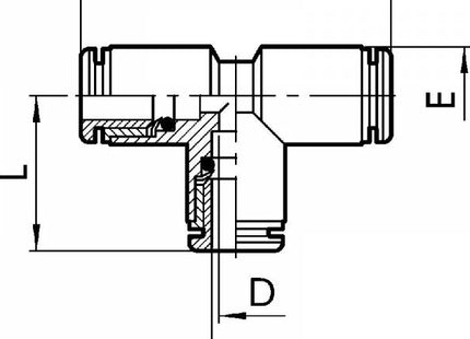 EUROFIT RACCORDO ART. 705 T INTERMEDIO D.MM10