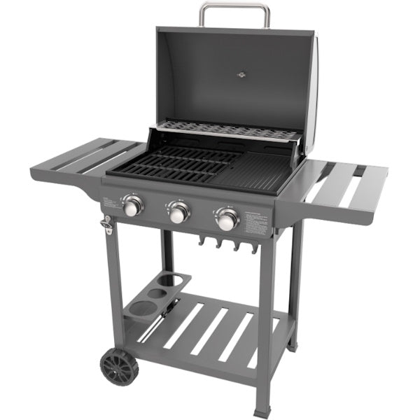 OMPAGRILL BARBECUE A GAS A 3 FUOCHI MOD. EXPERT3 DUEGAS+*