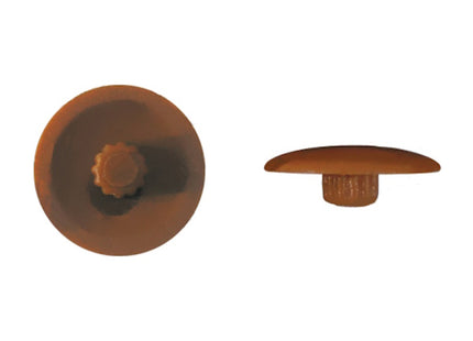 TECFI CAPPUCCIO PLASTICA PER VITI TX30 ART. GSC D.MM13,5 PZ100 MARRONE