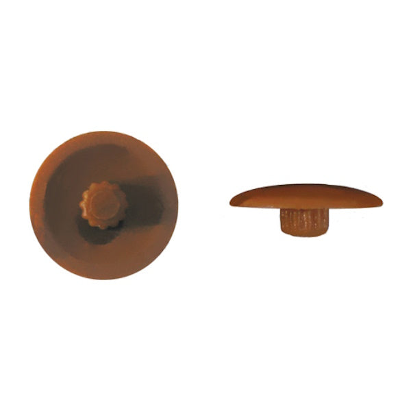 TECFI CAPPUCCIO PLASTICA PER VITI TX30 ART. GSC D.MM13,5 PZ100 MARRONE