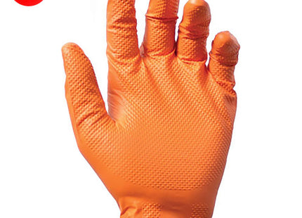GUANTI REFLEXX MOD. FULLGRIP N85 IN NITRILE ARANCIO CONF.DA PZ.50